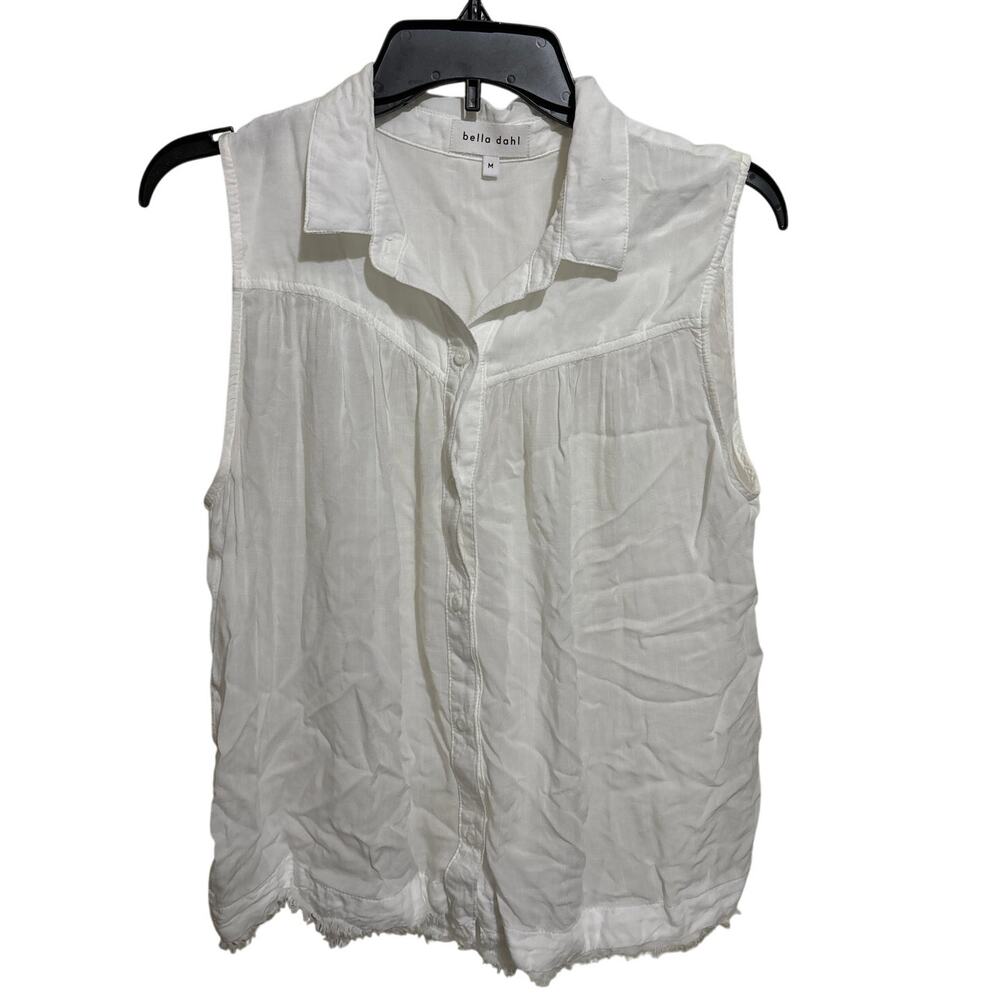 Revolve Bella Dahl Sleeveless Button Down Top Blouse M